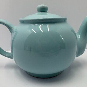 Price & Kensington Blue Ceramic Brights Teapot 6 Cup Stoneware